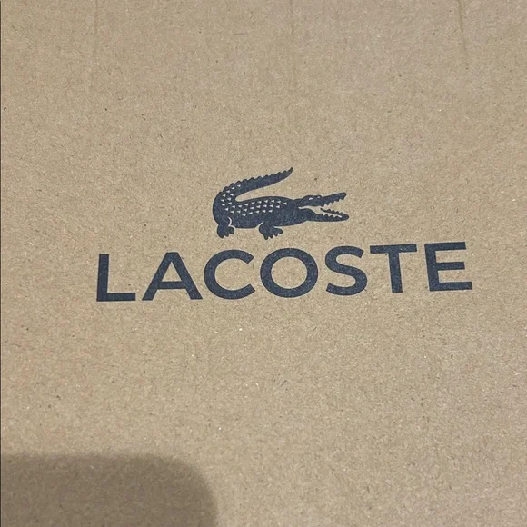 Lacoste White Tennis Shoes with Green Accent - Picture 10 of 11